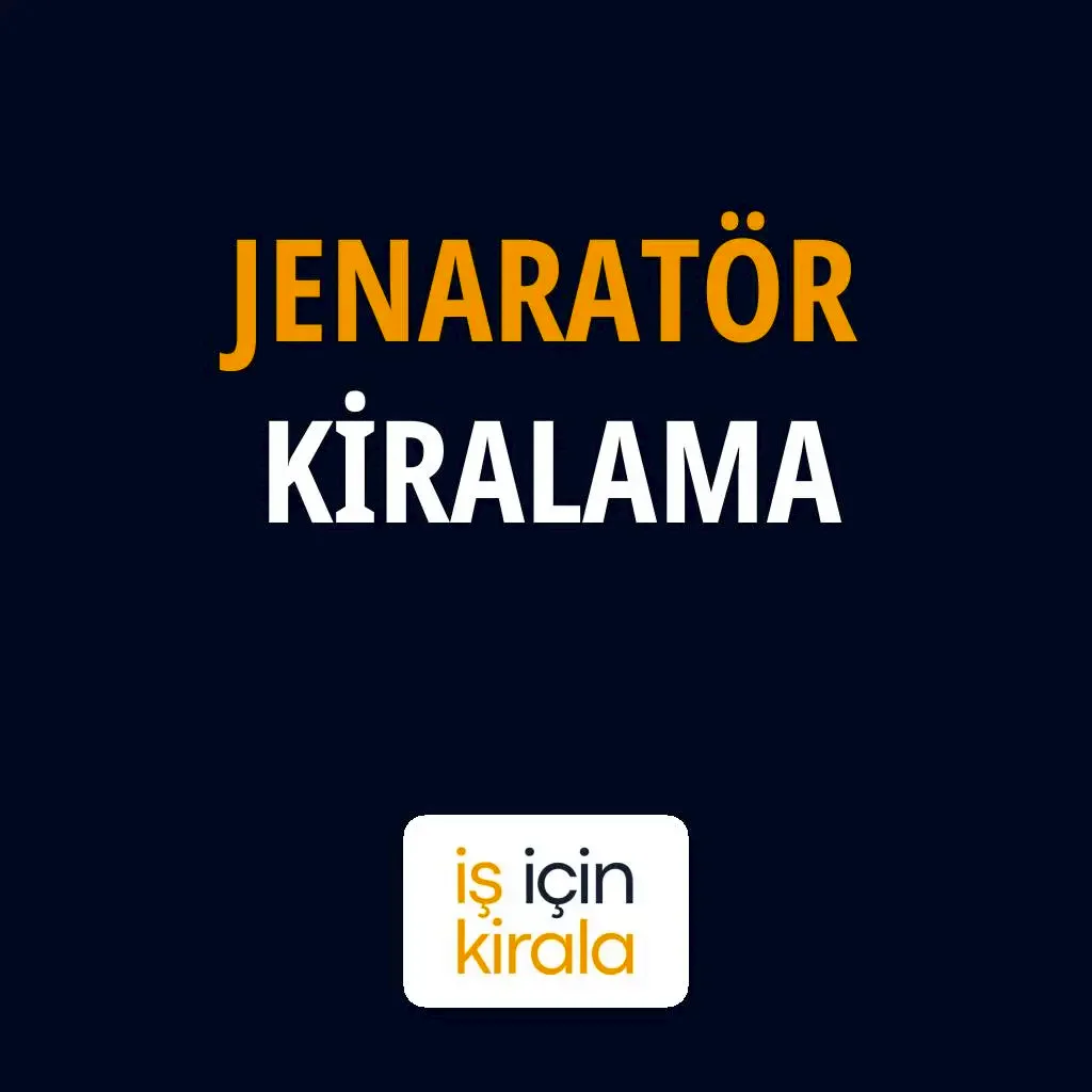 Jenaratör Kiralama Hizmetleri